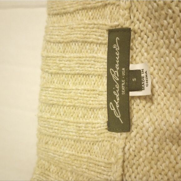 - Eddie Bauer  three quarter length sleeve button down sweater with pockets - Picture 9 of 12